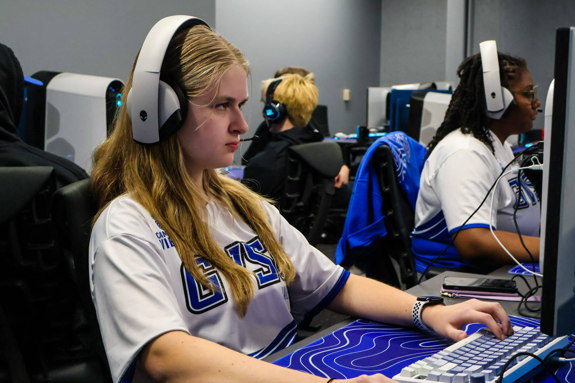 GVSU Esports members in the LEC